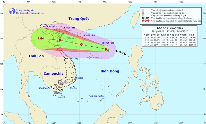 台風7号 ナンカー 発生 ベトナム北部に接近中 社会 Vietjoベトナムニュース