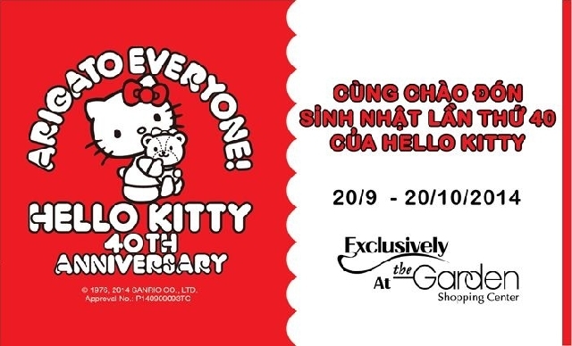 キティちゃん生誕40周年 ハノイのザ ガーデンでイベント開催 イベント Vietjoベトナムニュース