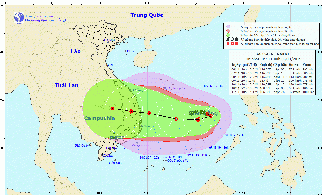 台風6号発生 ベトナム南中部沿岸に接近中 社会 Vietjoベトナムニュース