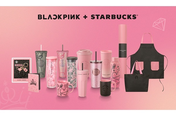 Starbucks×BLACKPINKコラボ　黒＆ピンク★